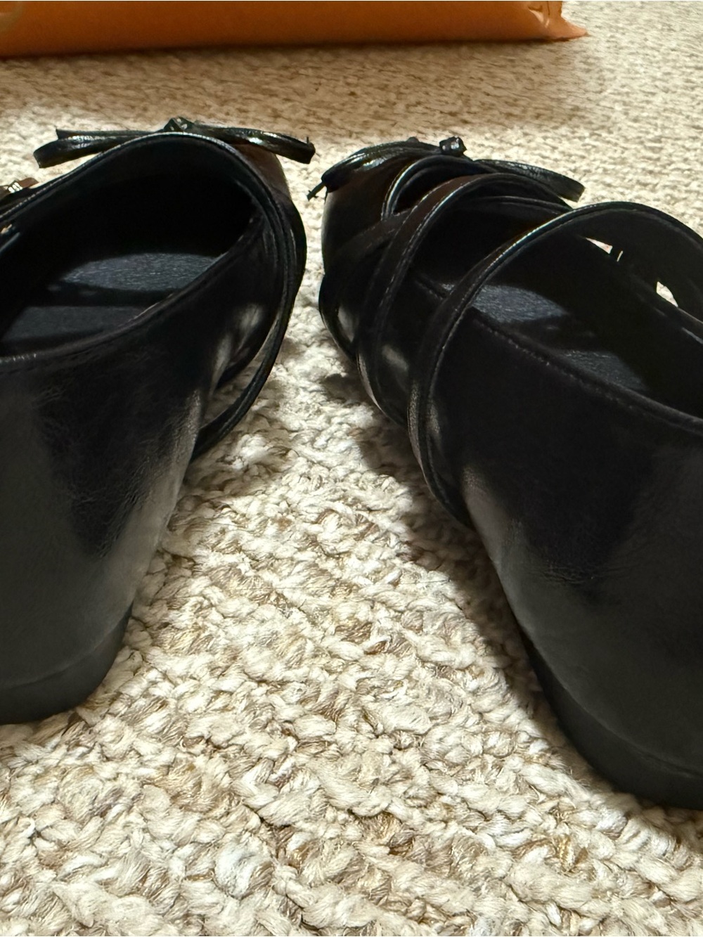 Black Strappy Ballet Flats (brand new) - Picture 3 of 5